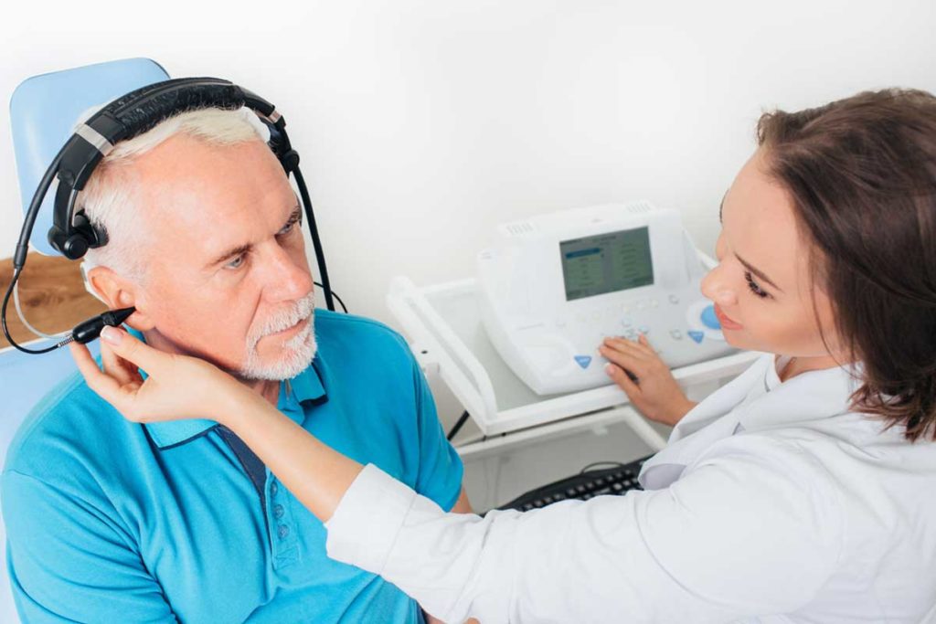 Physical Test Doctors will primarily inspect your ear to see if there’s anything they can see from the outside that’s causing hearing loss, like a buildup of fluid