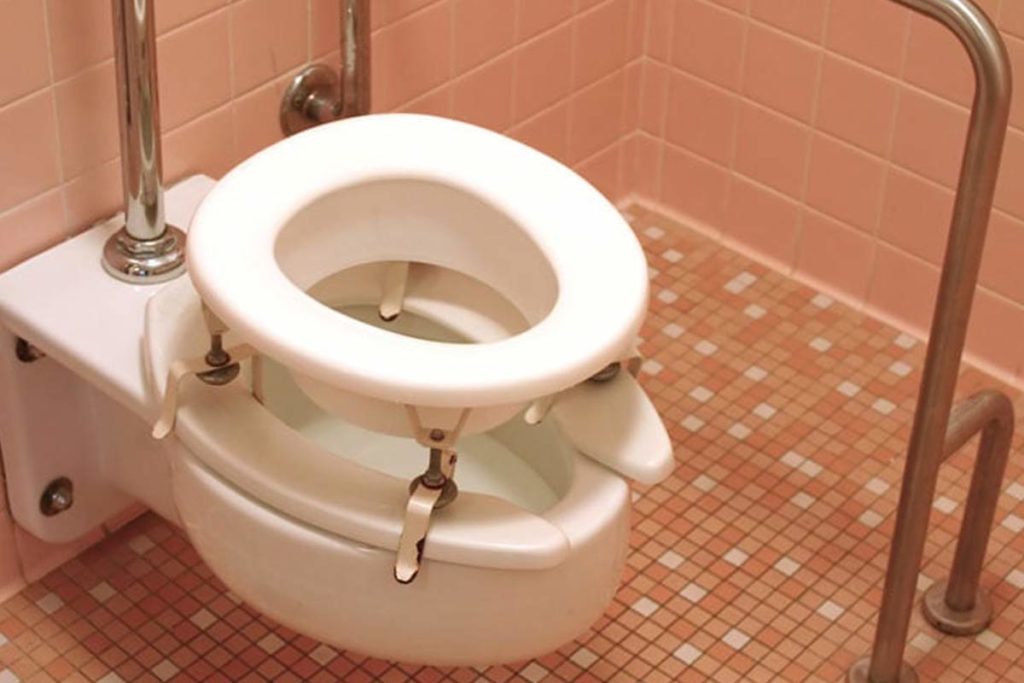 toilet with attachable raised seat
