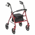 Drive Medical 10257RD-1 Four Wheel Rollator with.