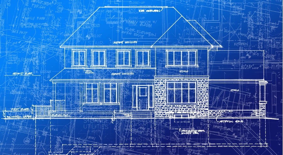 blueprints of a house